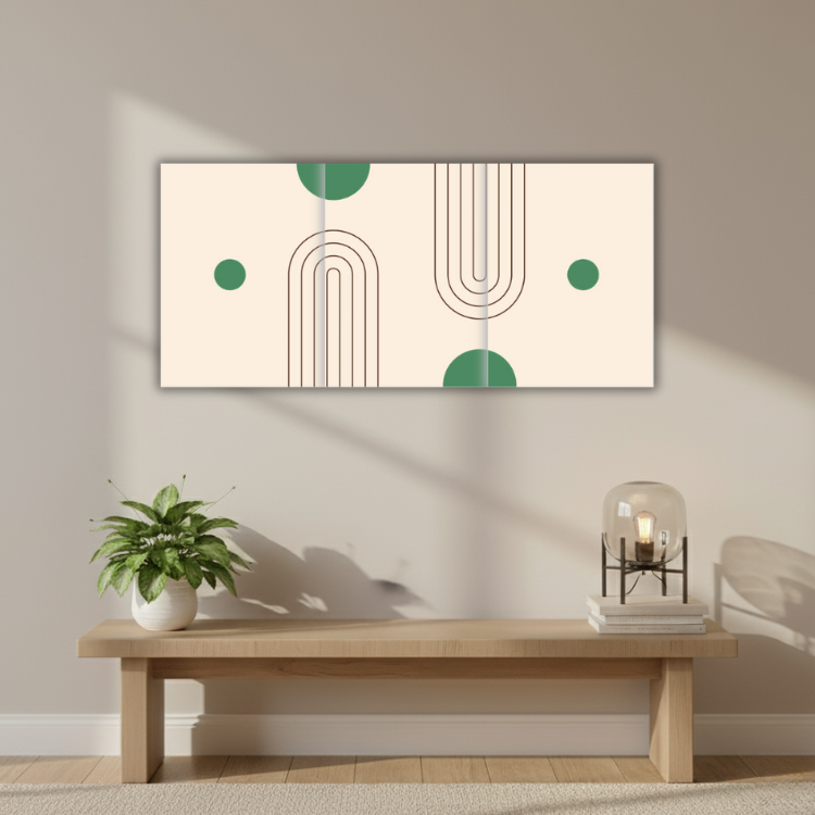 Minimalist Arch Premium Wall Art Grid Tiles